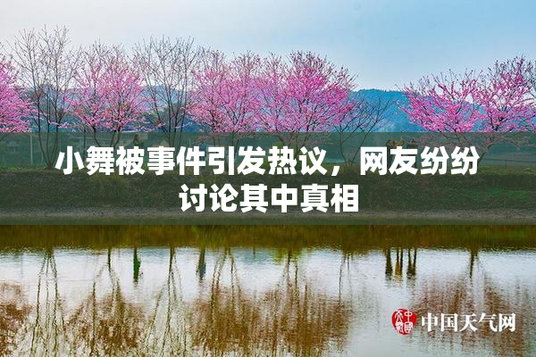 小舞被事件引发热议，网友纷纷讨论其中真相