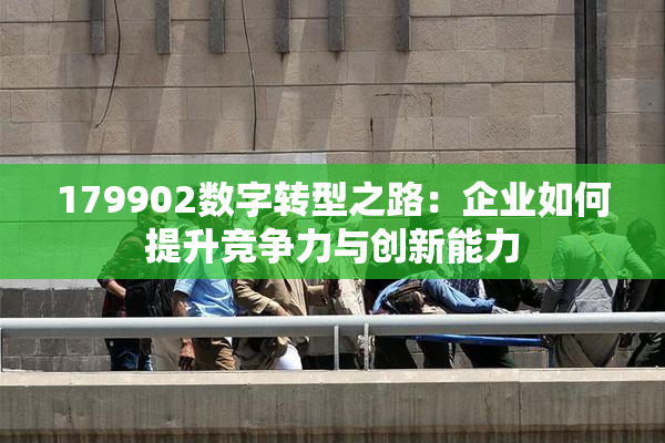 179902数字转型之路：企业如何提升竞争力与创新能力