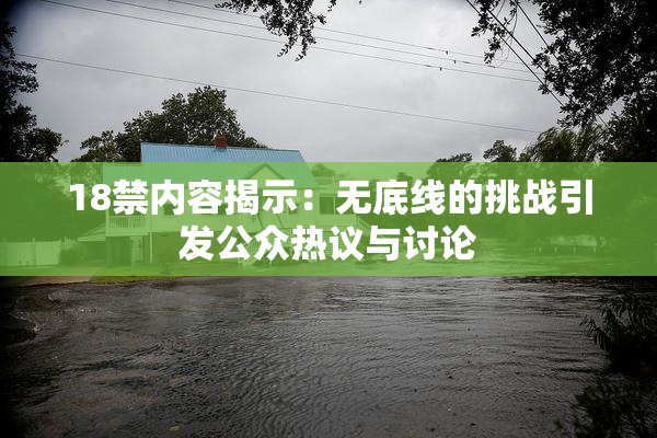 18禁内容揭示：无底线的挑战引发公众热议与讨论
