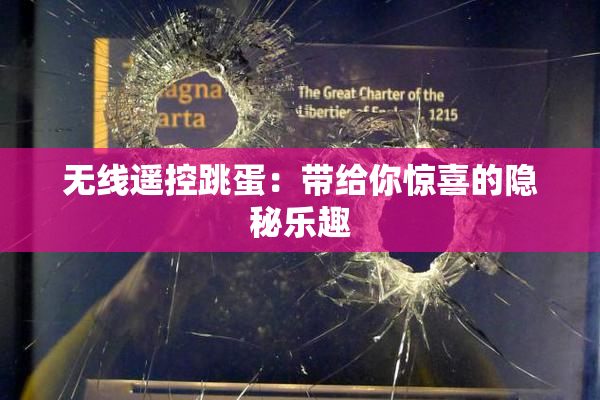 无线遥控跳蛋：带给你惊喜的隐秘乐趣