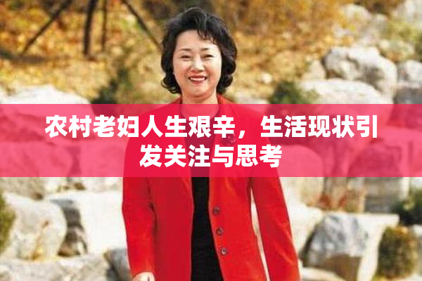农村老妇人生艰辛，生活现状引发关注与思考