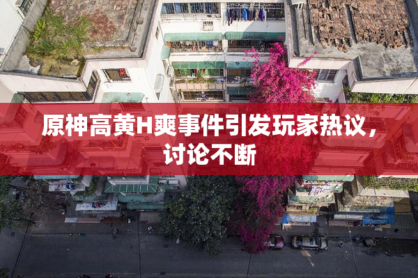 原神高黄H爽事件引发玩家热议，讨论不断