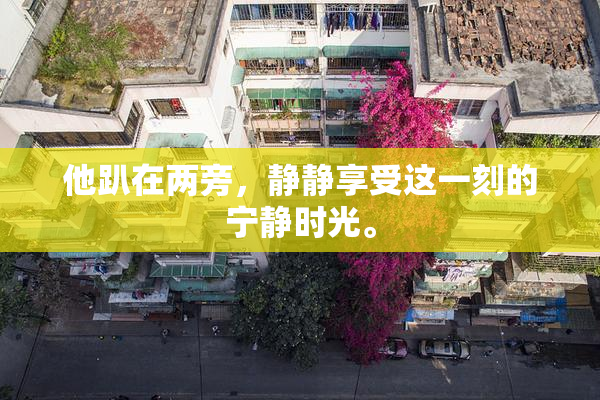 他趴在两旁，静静享受这一刻的宁静时光。