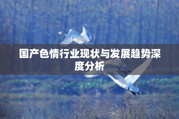 国产色情行业现状与发展趋势深度分析