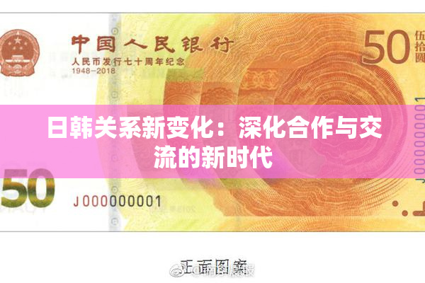 日韩关系新变化：深化合作与交流的新时代