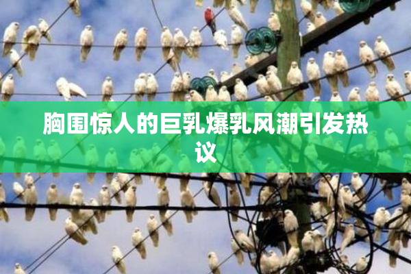 胸围惊人的巨乳爆乳风潮引发热议