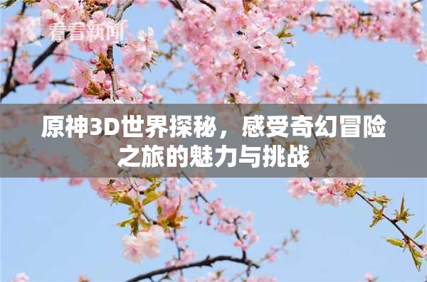 原神3D世界探秘，感受奇幻冒险之旅的魅力与挑战