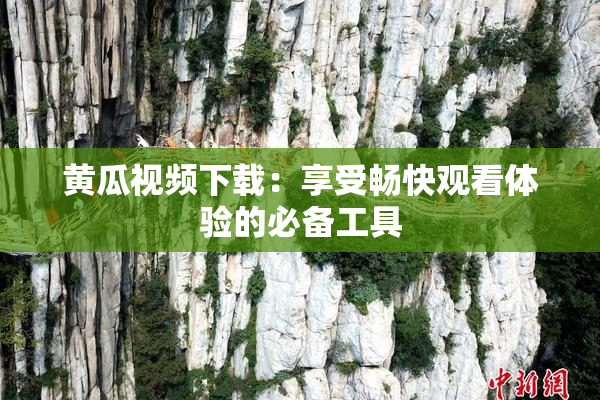 黄瓜视频下载：享受畅快观看体验的必备工具