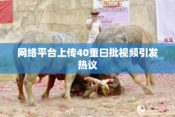 网络平台上传40重曰批视频引发热议