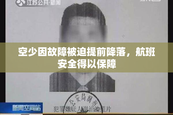 空少因故障被迫提前降落，航班安全得以保障