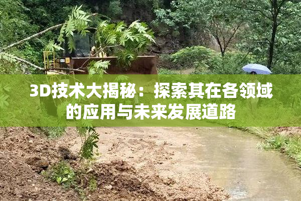 3D技术大揭秘：探索其在各领域的应用与未来发展道路