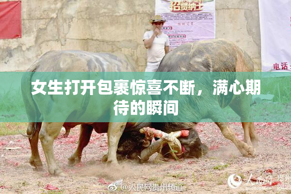 女生打开包裹惊喜不断，满心期待的瞬间