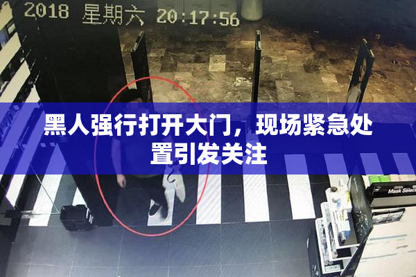 黑人强行打开大门，现场紧急处置引发关注