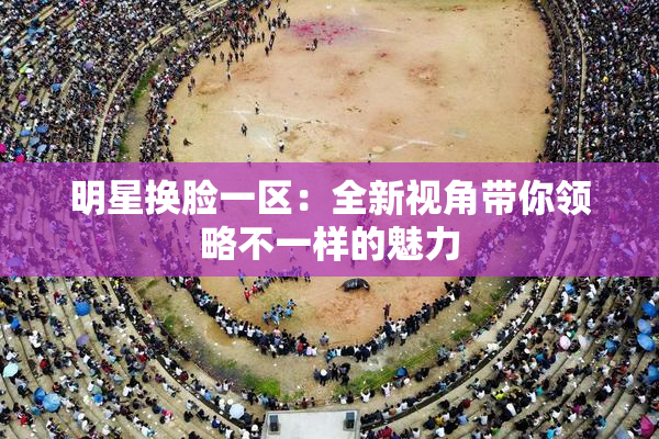 明星换脸一区：全新视角带你领略不一样的魅力