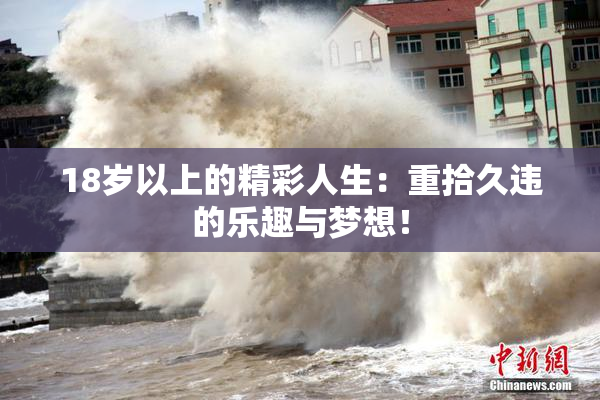 18岁以上的精彩人生：重拾久违的乐趣与梦想！