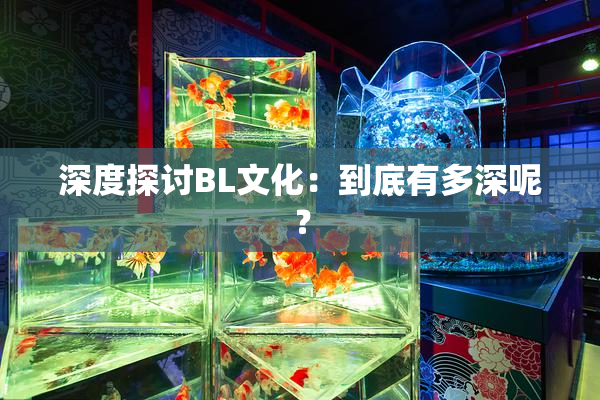 深度探讨BL文化：到底有多深呢？
