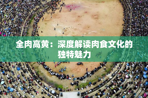 全肉高黄：深度解读肉食文化的独特魅力
