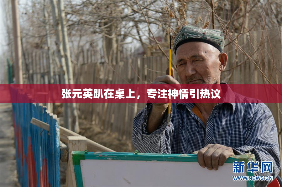 张元英趴在桌上，专注神情引热议