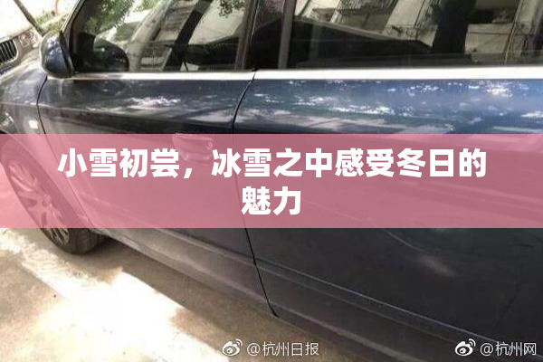 小雪初尝，冰雪之中感受冬日的魅力