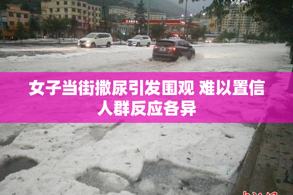 女子当街撒尿引发围观 难以置信人群反应各异