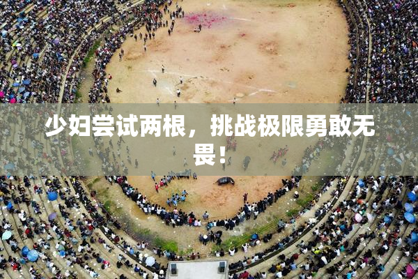 少妇尝试两根，挑战极限勇敢无畏！