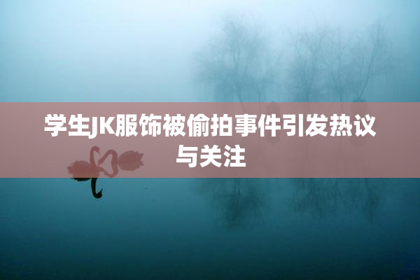 学生JK服饰被偷拍事件引发热议与关注