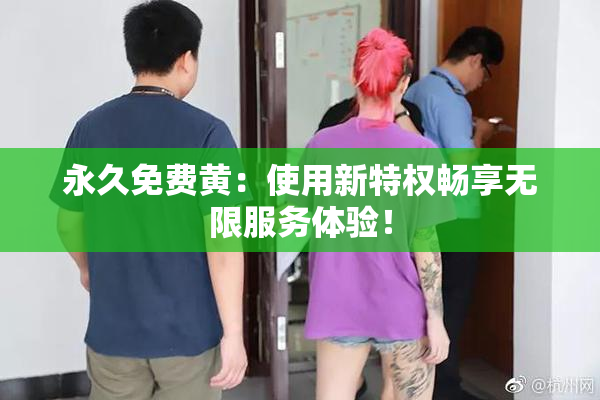 永久免费黄：使用新特权畅享无限服务体验！