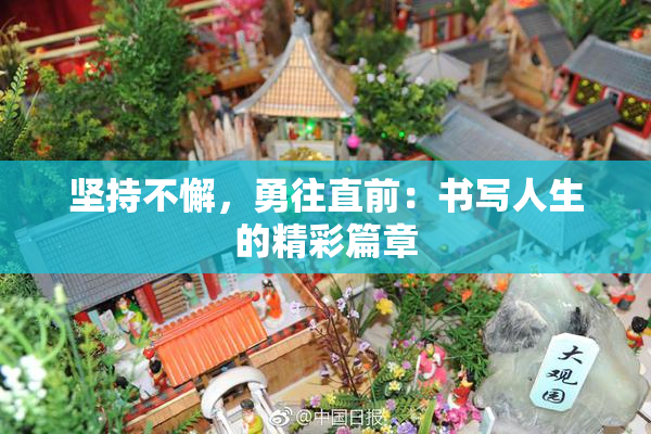 坚持不懈，勇往直前：书写人生的精彩篇章
