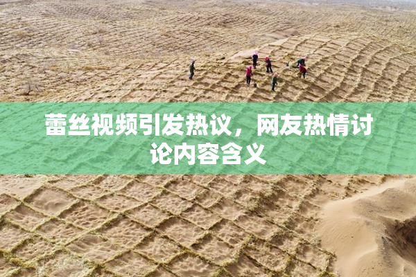 蕾丝视频引发热议，网友热情讨论内容含义
