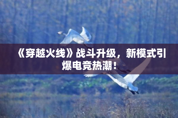 《穿越火线》战斗升级，新模式引爆电竞热潮！