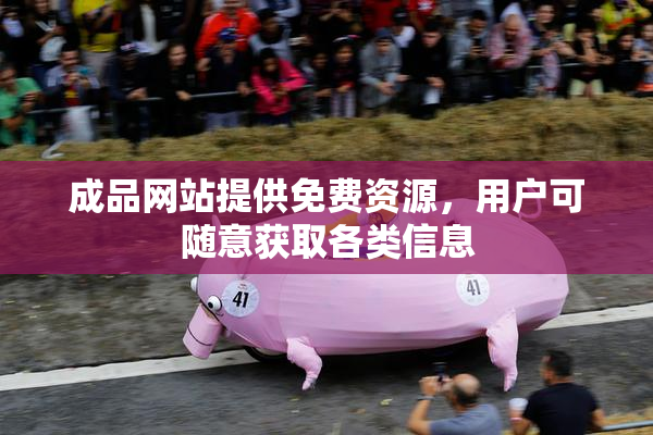 成品网站提供免费资源，用户可随意获取各类信息