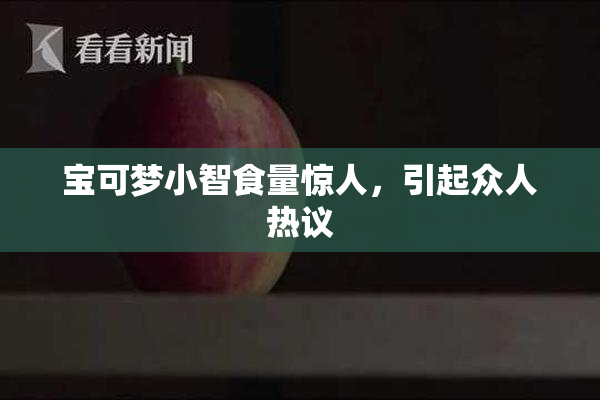 宝可梦小智食量惊人，引起众人热议
