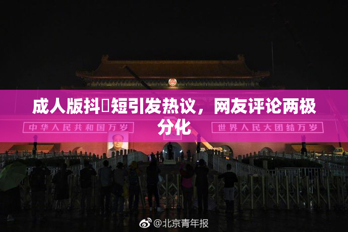 成人版抖抈短引发热议，网友评论两极分化