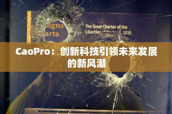 CaoPro：创新科技引领未来发展的新风潮