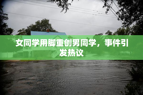 女同学用脚重创男同学，事件引发热议