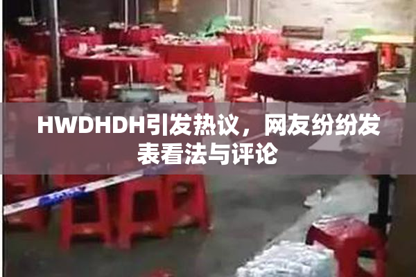 HWDHDH引发热议，网友纷纷发表看法与评论