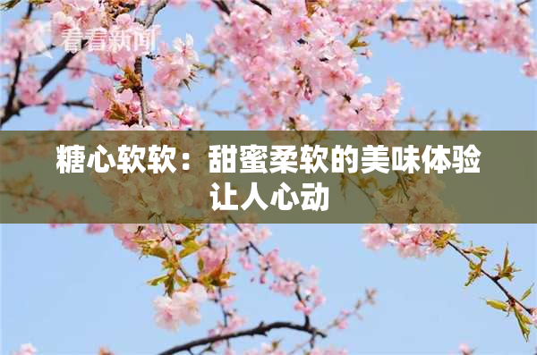 糖心软软：甜蜜柔软的美味体验让人心动