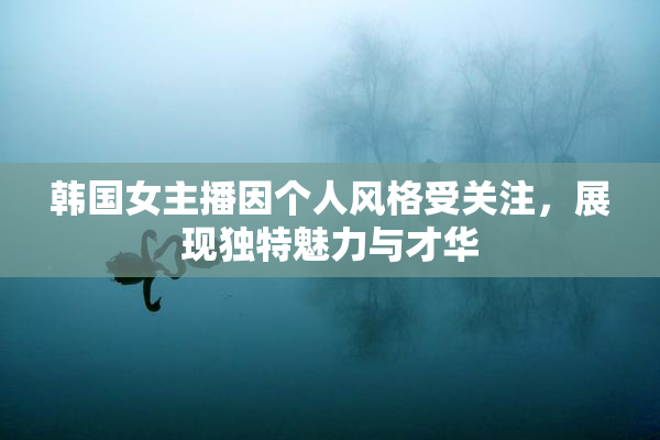 韩国女主播因个人风格受关注，展现独特魅力与才华