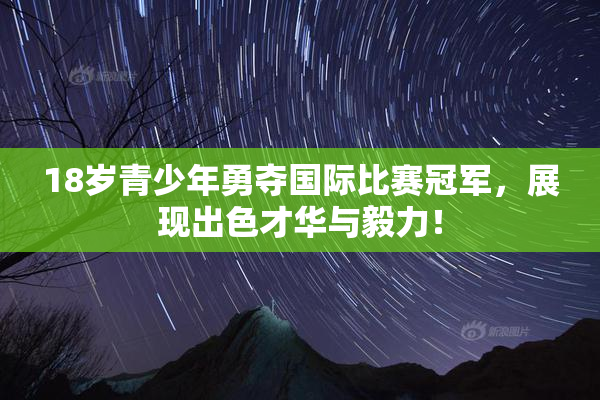 18岁青少年勇夺国际比赛冠军，展现出色才华与毅力！