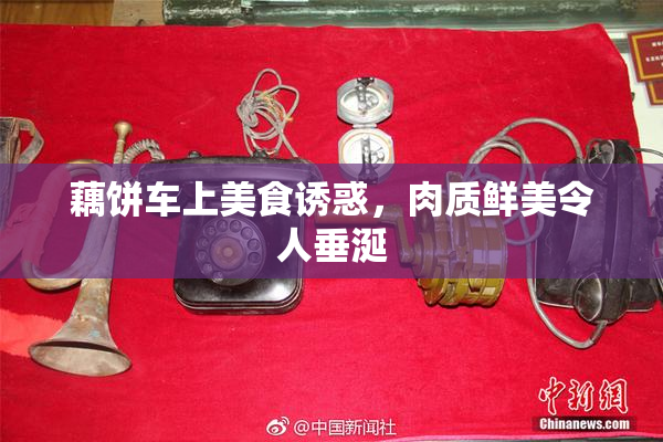 藕饼车上美食诱惑，肉质鲜美令人垂涎