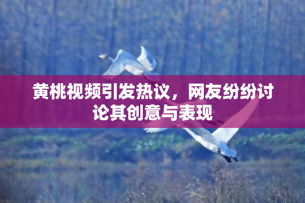黄桃视频引发热议，网友纷纷讨论其创意与表现
