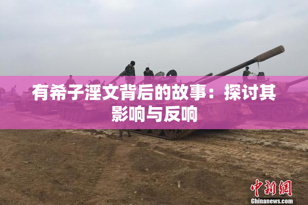 有希子淫文背后的故事：探讨其影响与反响