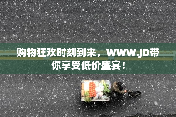 购物狂欢时刻到来，WWW.JD带你享受低价盛宴！