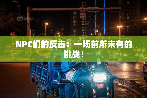 NPC们的反击：一场前所未有的挑战！