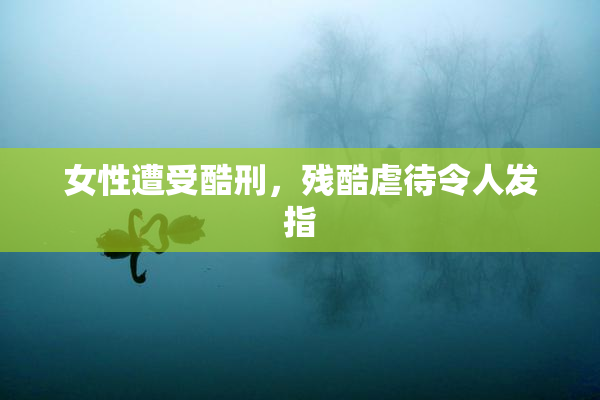 女性遭受酷刑，残酷虐待令人发指
