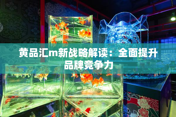 黄品汇m新战略解读：全面提升品牌竞争力