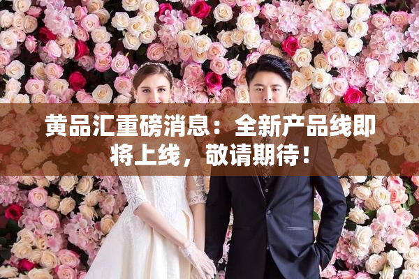 黄品汇重磅消息：全新产品线即将上线，敬请期待！