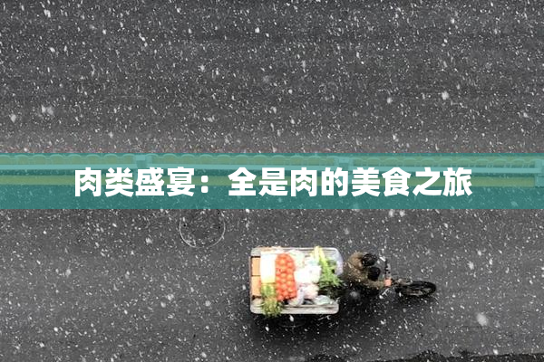 肉类盛宴：全是肉的美食之旅