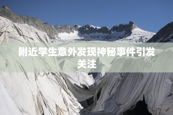 附近学生意外发现神秘事件引发关注