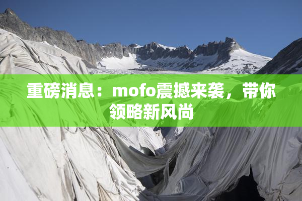 重磅消息：mofo震撼来袭，带你领略新风尚